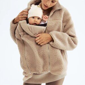 H&M MAMA Before & After Babywearing Fleece Jacket